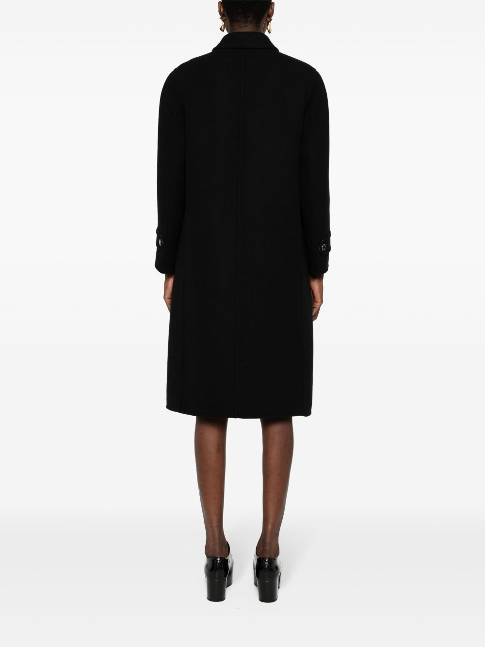 single-breasted tailored coat - 4