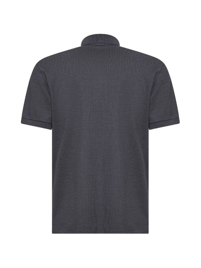 ZEGNA button-placket polo shirt outlook