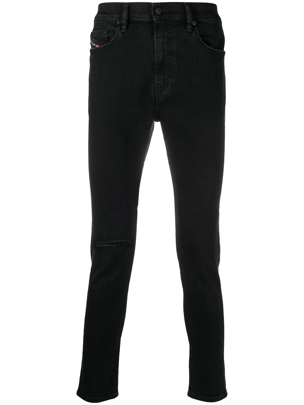 skinny-cut dark wash jeans - 1