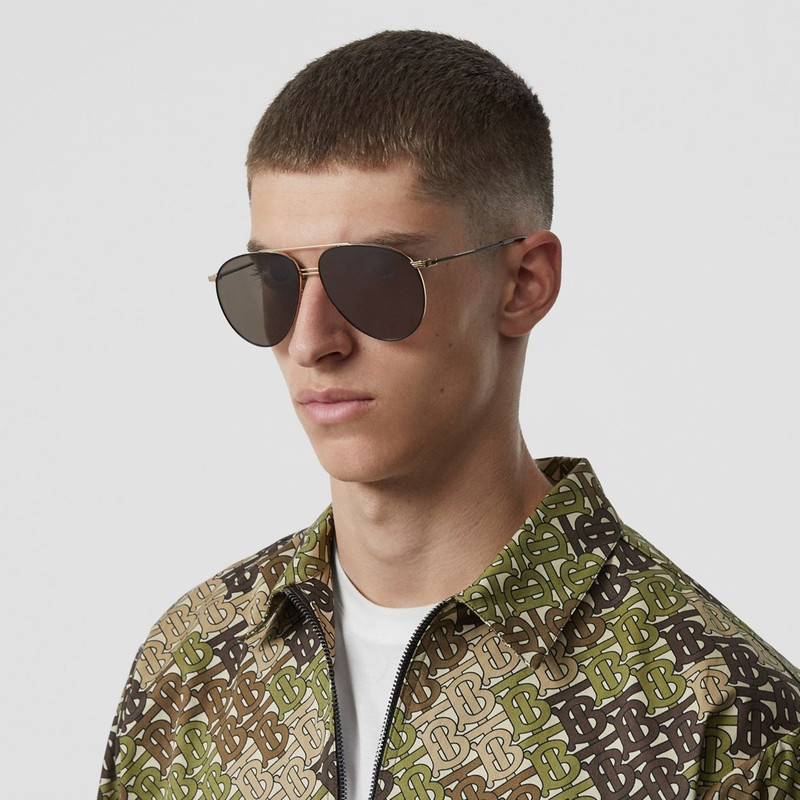 Top Bar Detail Pilot Sunglasses 3