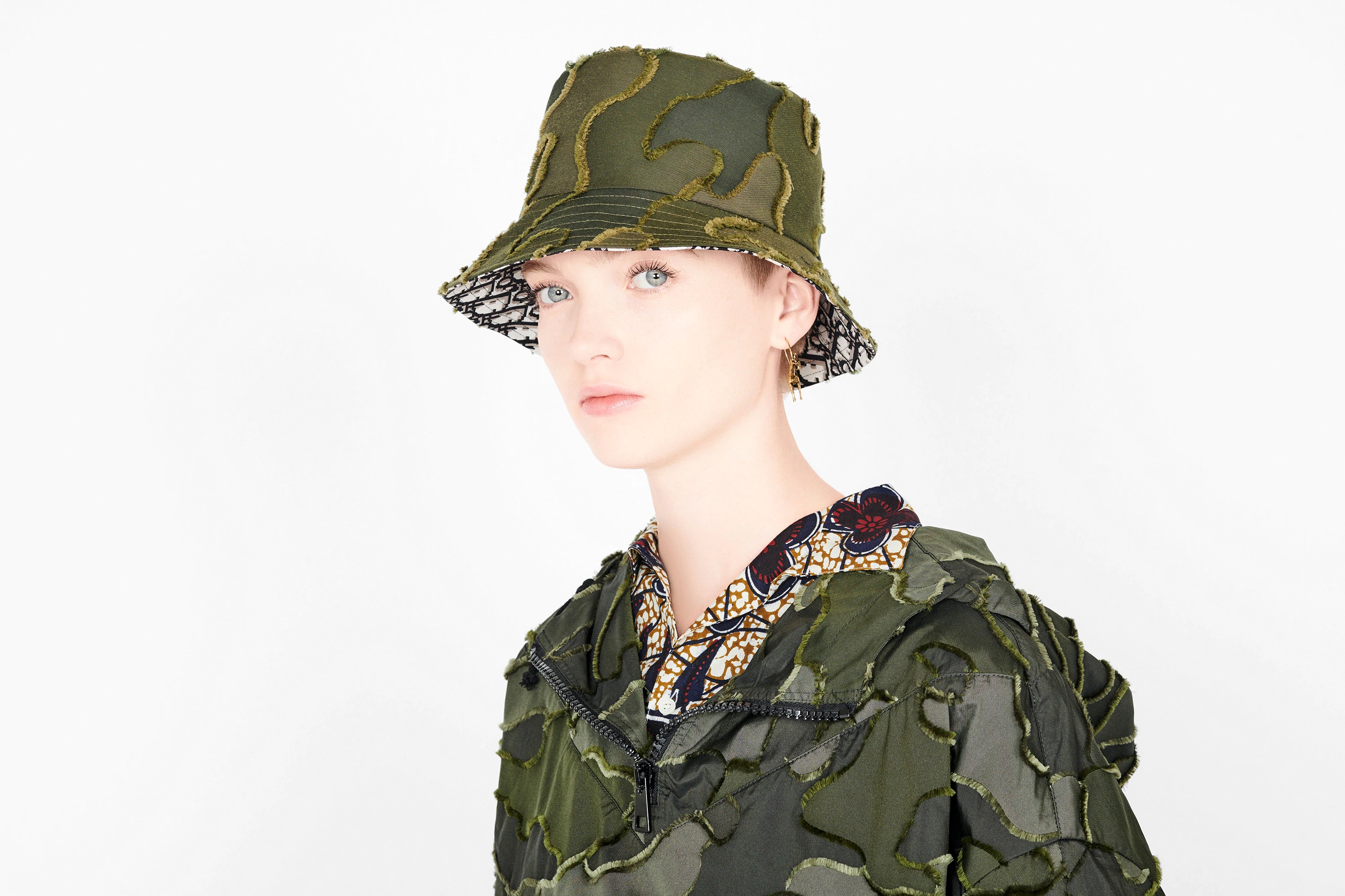 Camouflage Small Brim Bucket Hat - 6