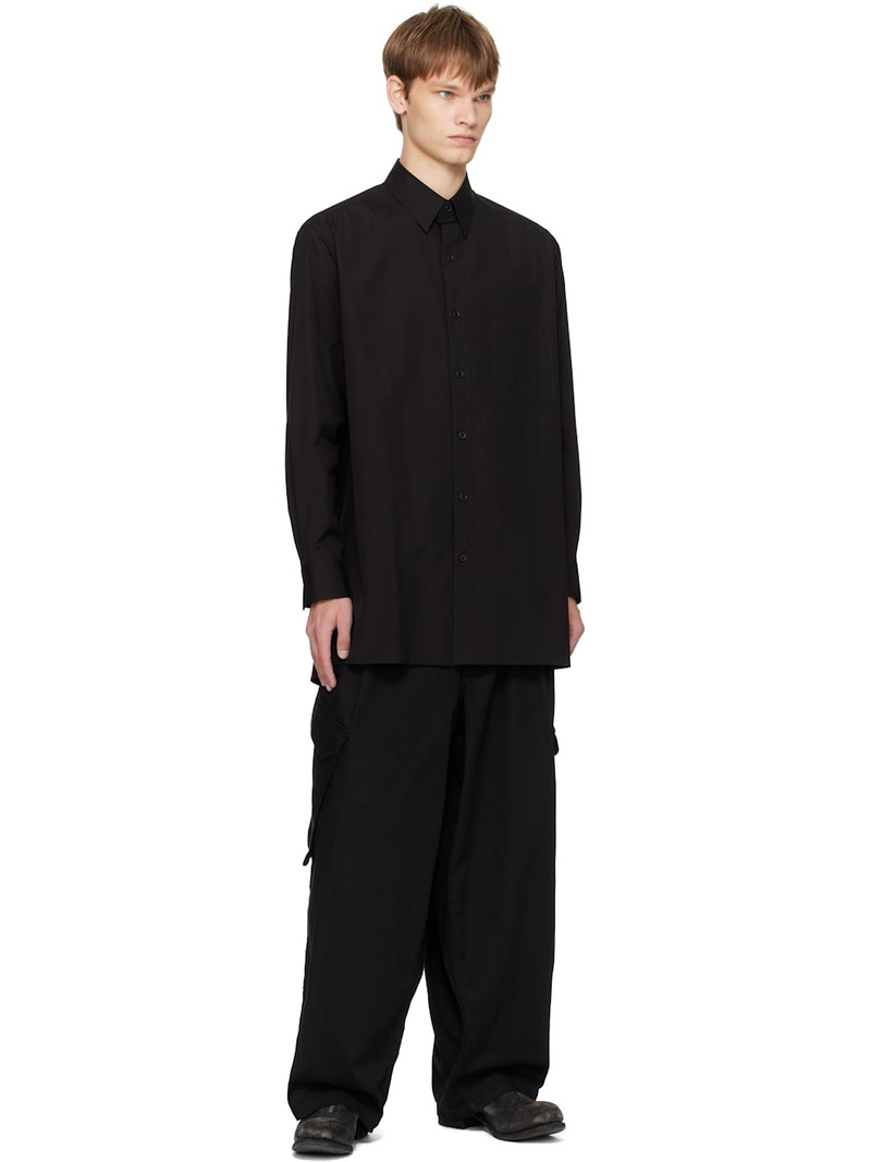 Yohji Yamamoto Black BS Katsuragi 12Tuck Cargo Pants outlook