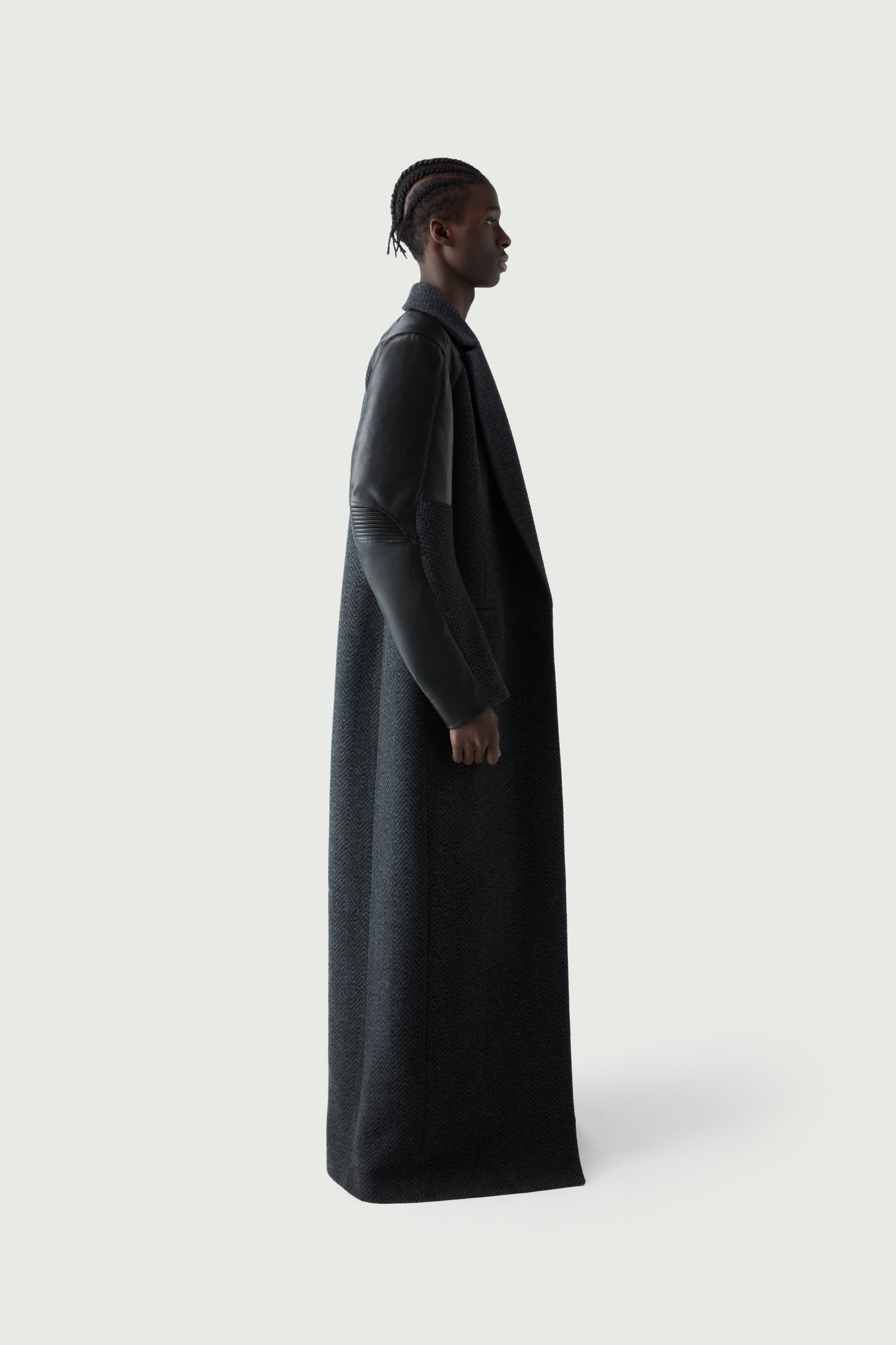 Hybrid Tailored Chevron Coat - 7