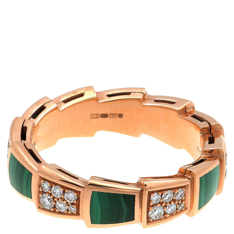 Bvlgari Serpenti Viper 18 Kt Rose Gold Ring, Size 50 - 2