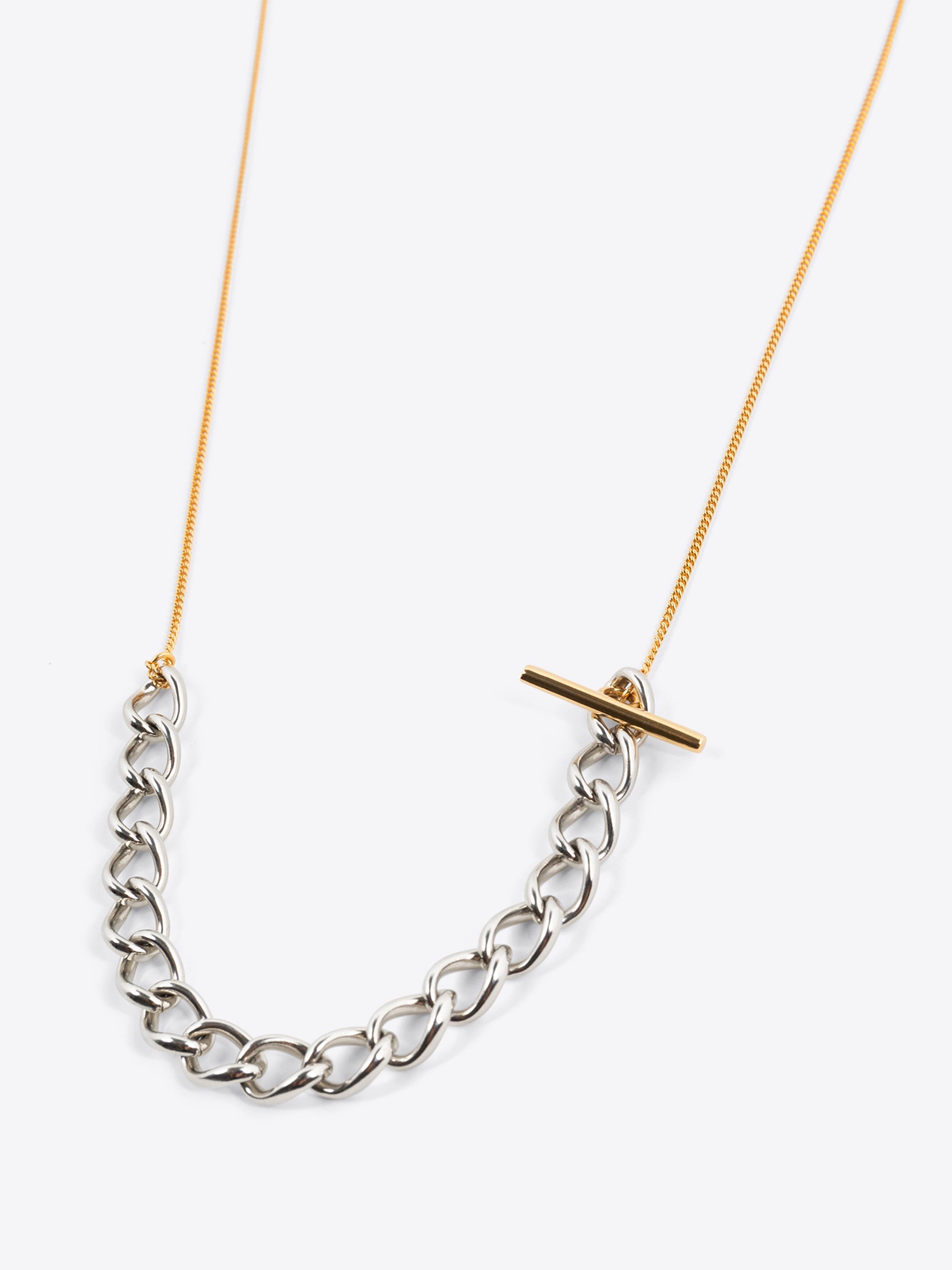 CONTRAST CHAIN NECKLACE - 3
