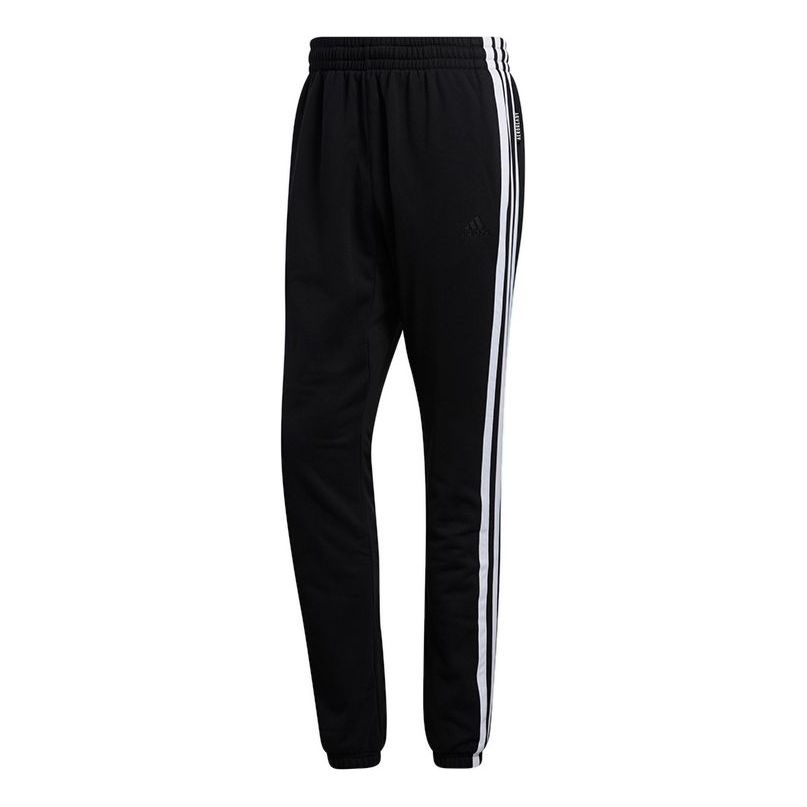 adidas Hrd Fleece Pant Basketball Sports Training Running Long Pants Black GI6672 - 1