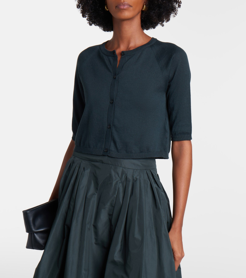 'S Max Mara Cropped cotton, silk and cashmere cardigan outlook