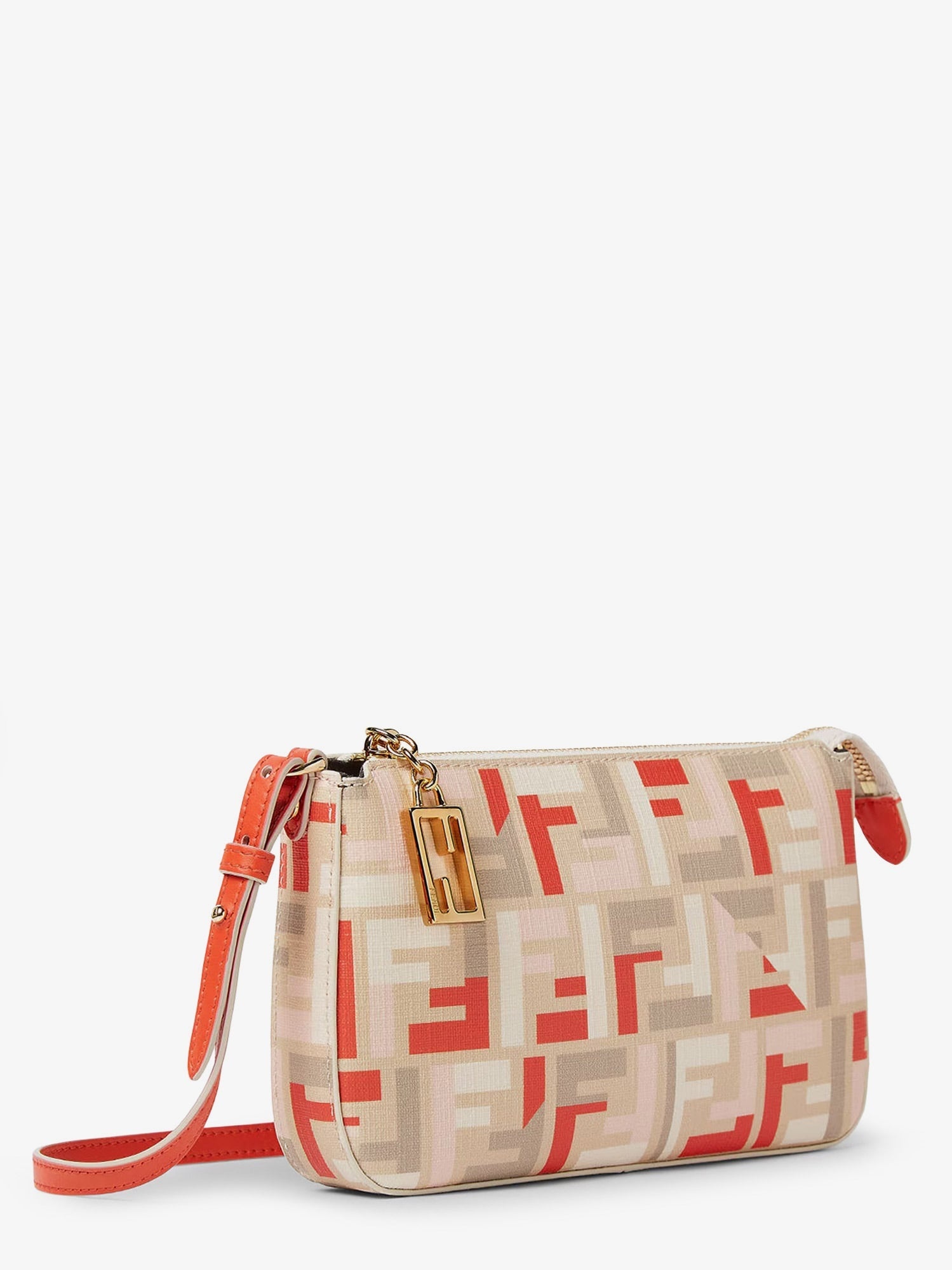 Fendi Pouch Baguette Ff Jacquard Fabric Shoulder Bag - 3