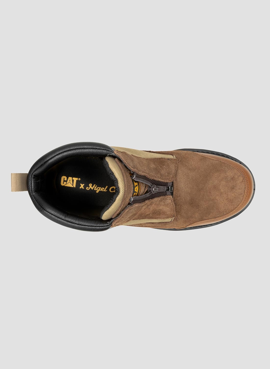 CAT Footwear x Nigel Cabourn Utah Zip in Bison - 6