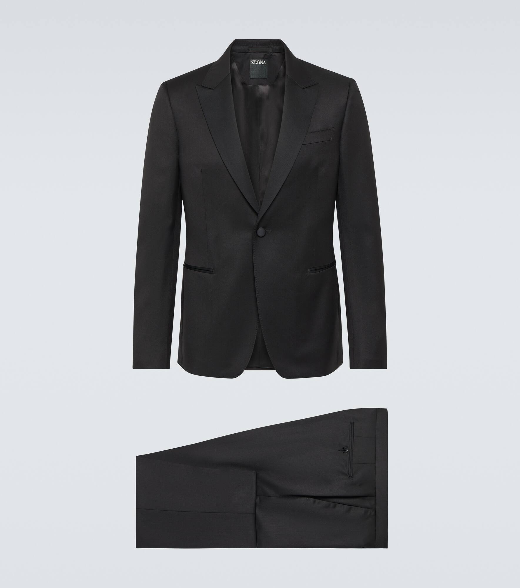 Single-breasted wool and mohair tuxedo - 1