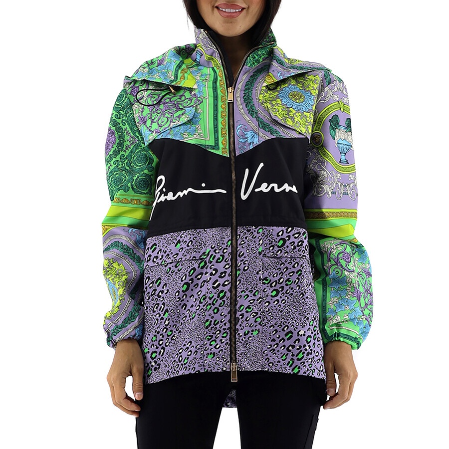 Versace Barocco Patchwork Print Hooded Jacket - 3