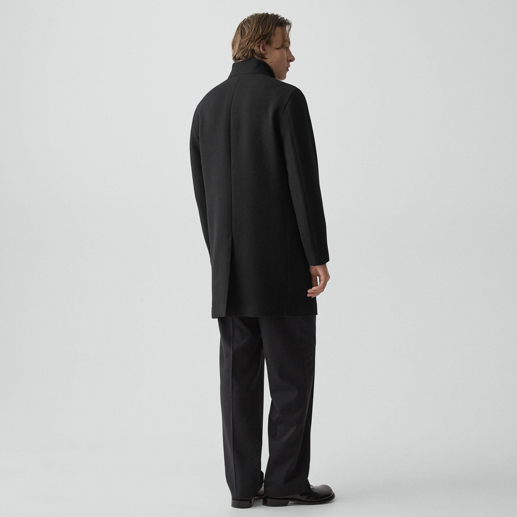 Belvin Coat in Textured Wool-Blend Melton - 4