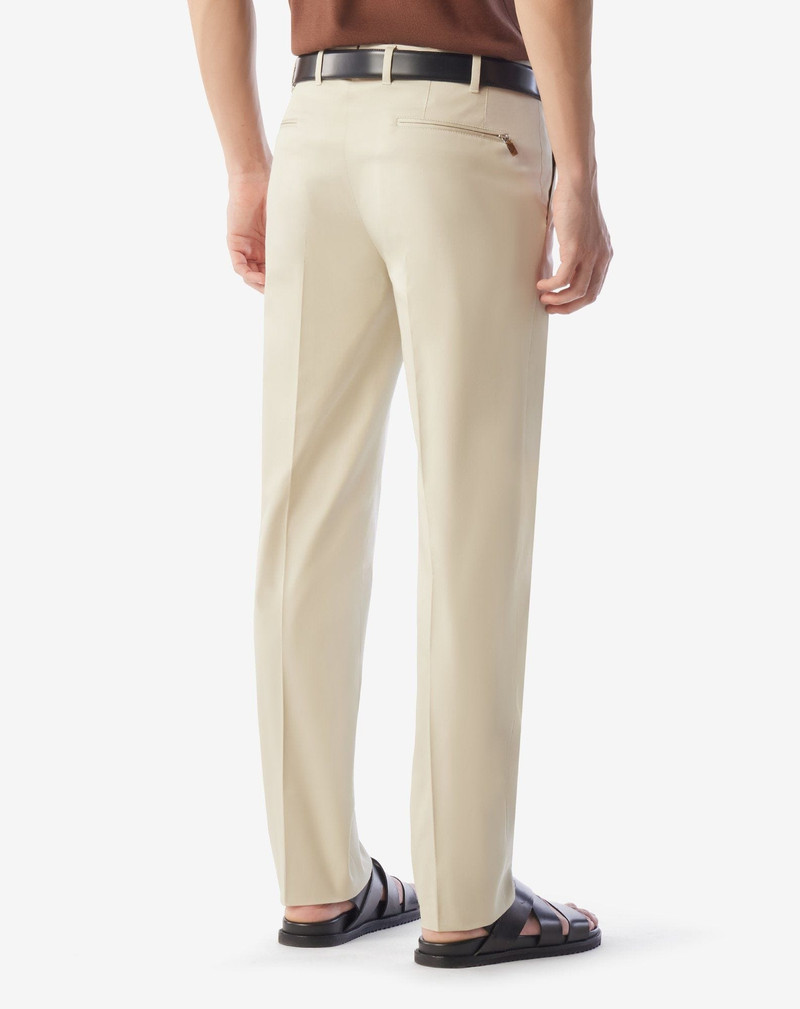 베이지 스트레치 면 gabardine 바지 3