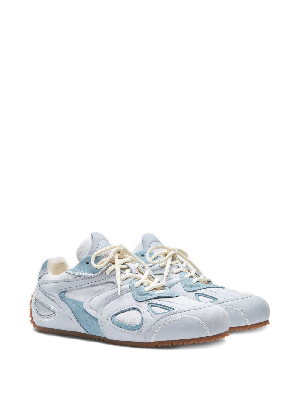 suede panelled sneakers - 2