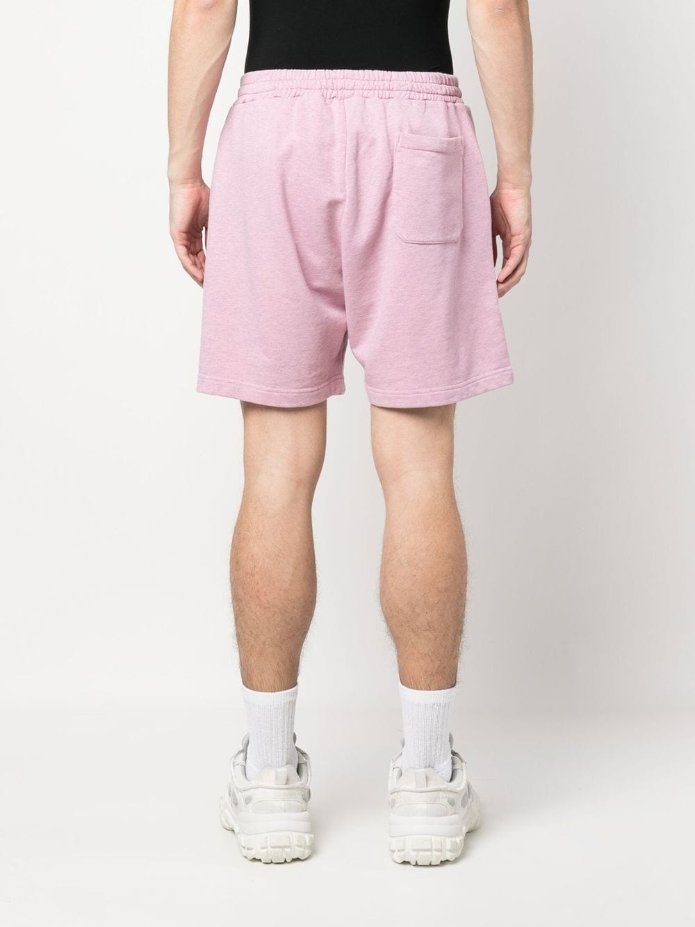 logo-embroidered cotton shorts - 4