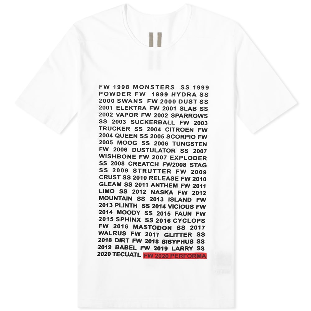 Rick Owens DRKSHDW Lightweight Seasons Print Level Tee - 1