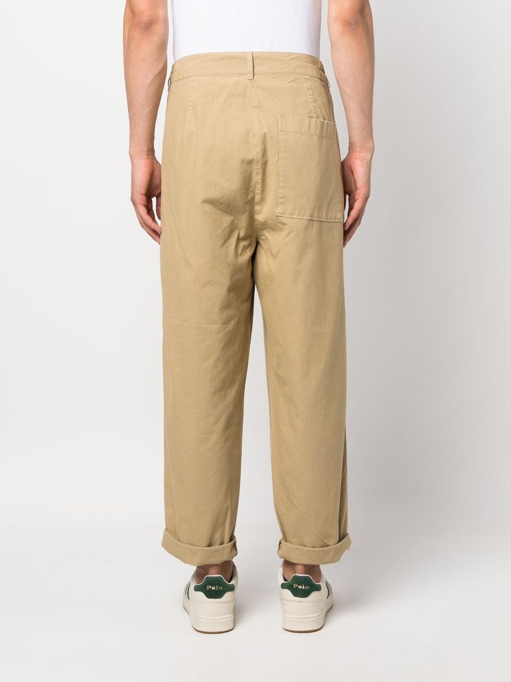 mid-rise straight-leg trousers - 4