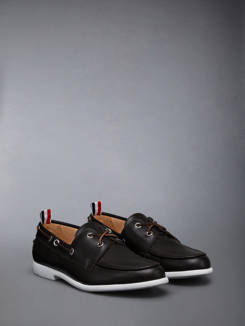 Thom Browne Baby Calf Leather Boat Shoe outlook