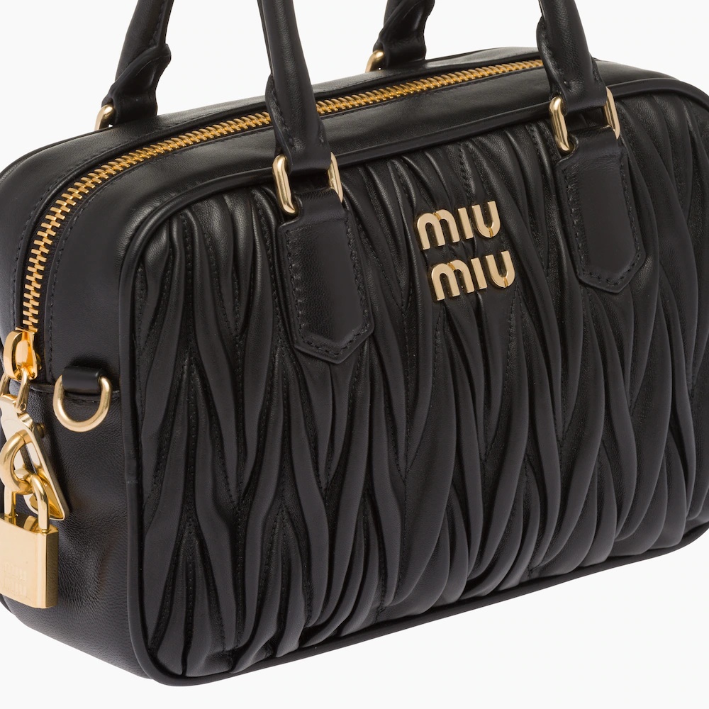 Matelassé nappa leather top-handle bag - 6