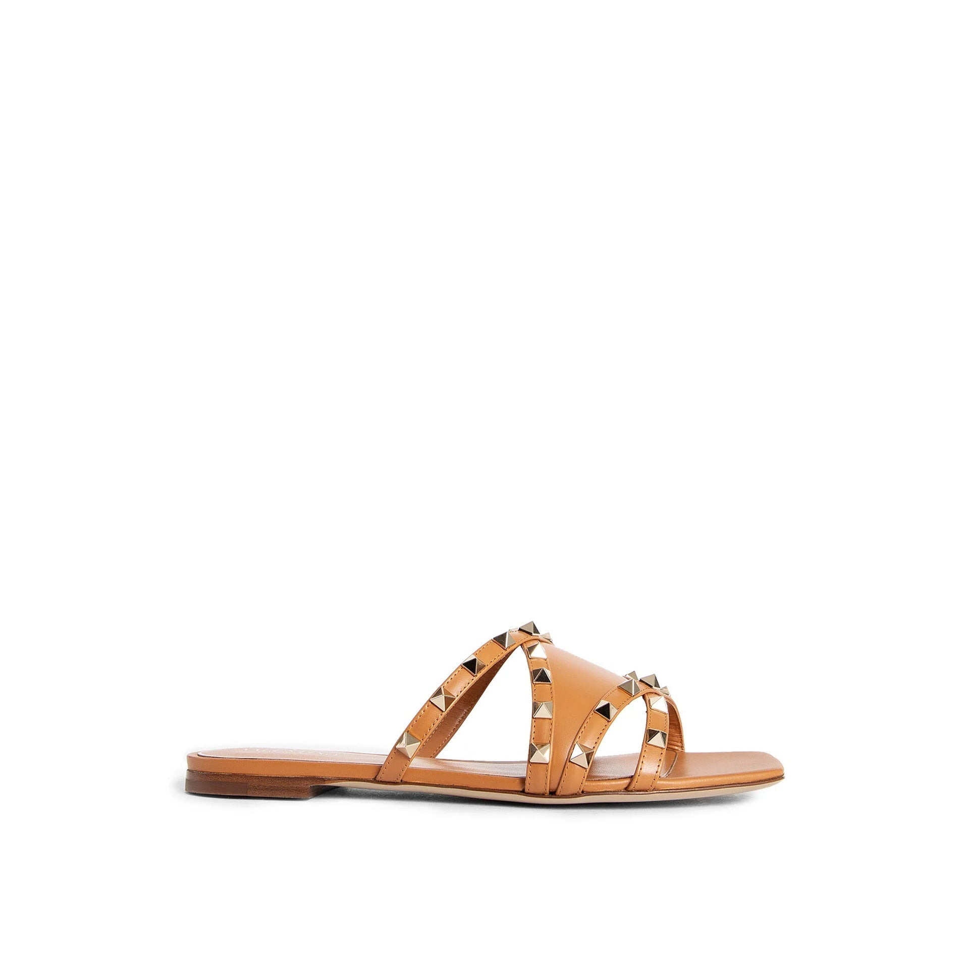 Valentino Garavani Rockstud Leather Flat Sandals Women - 5