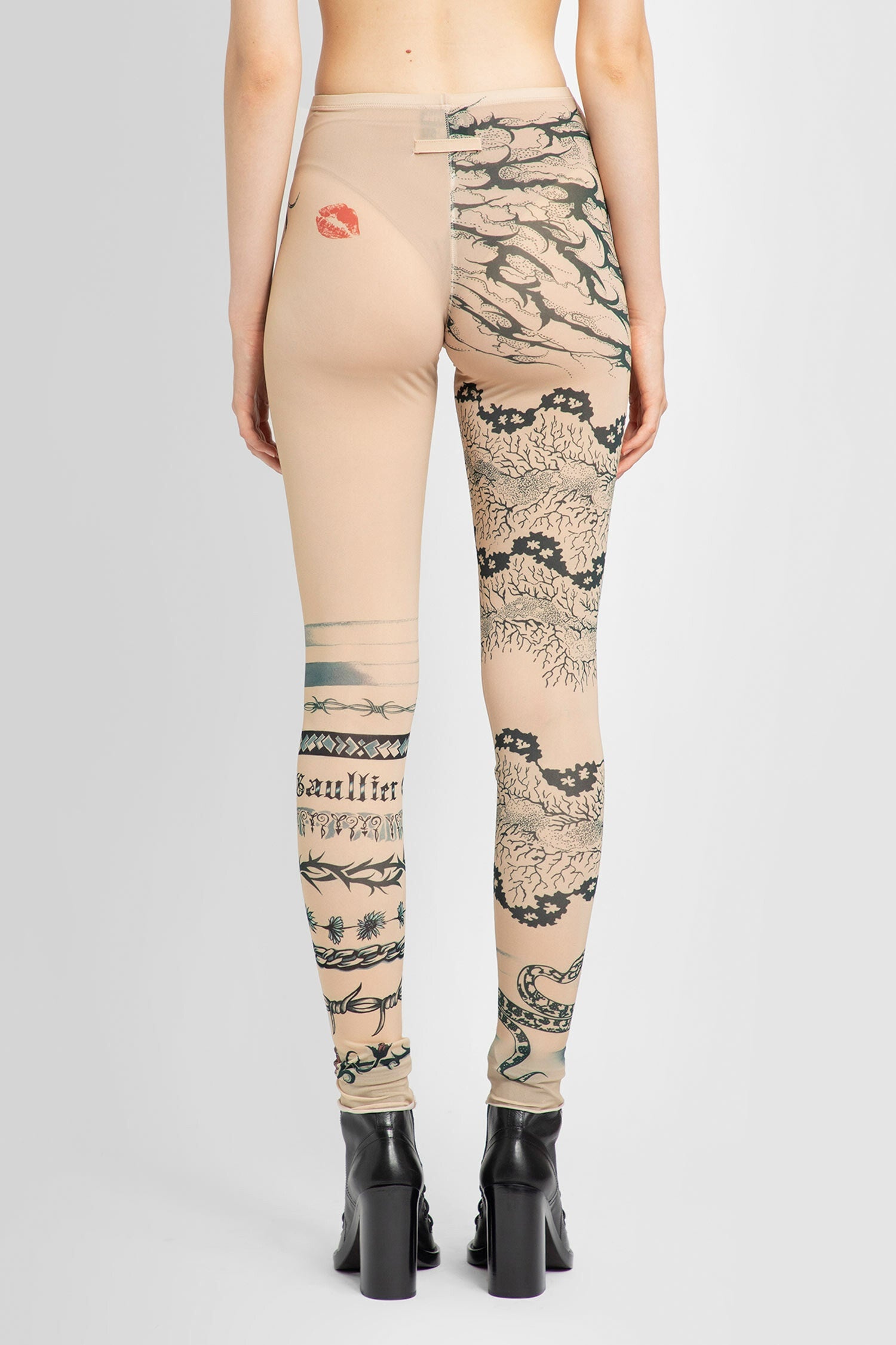 JEAN PAUL GAULTIER WOMAN MULTICOLOR LEGGINGS - 4