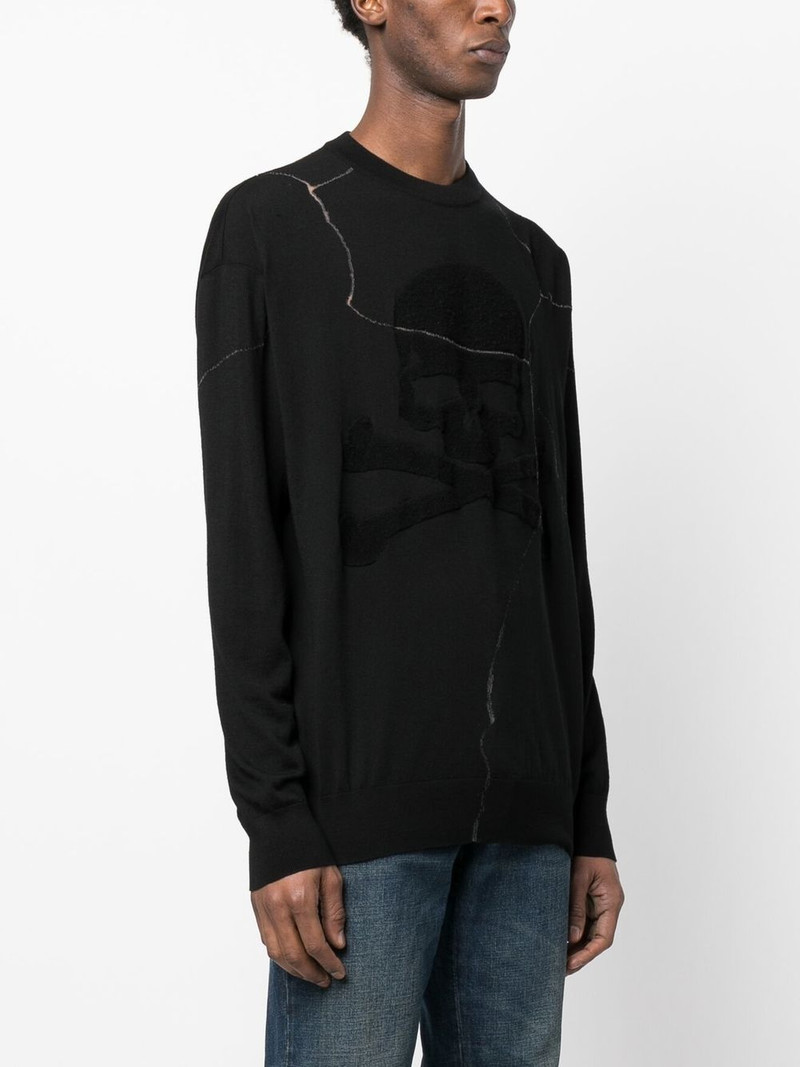 cracked-effect wool jumper 3