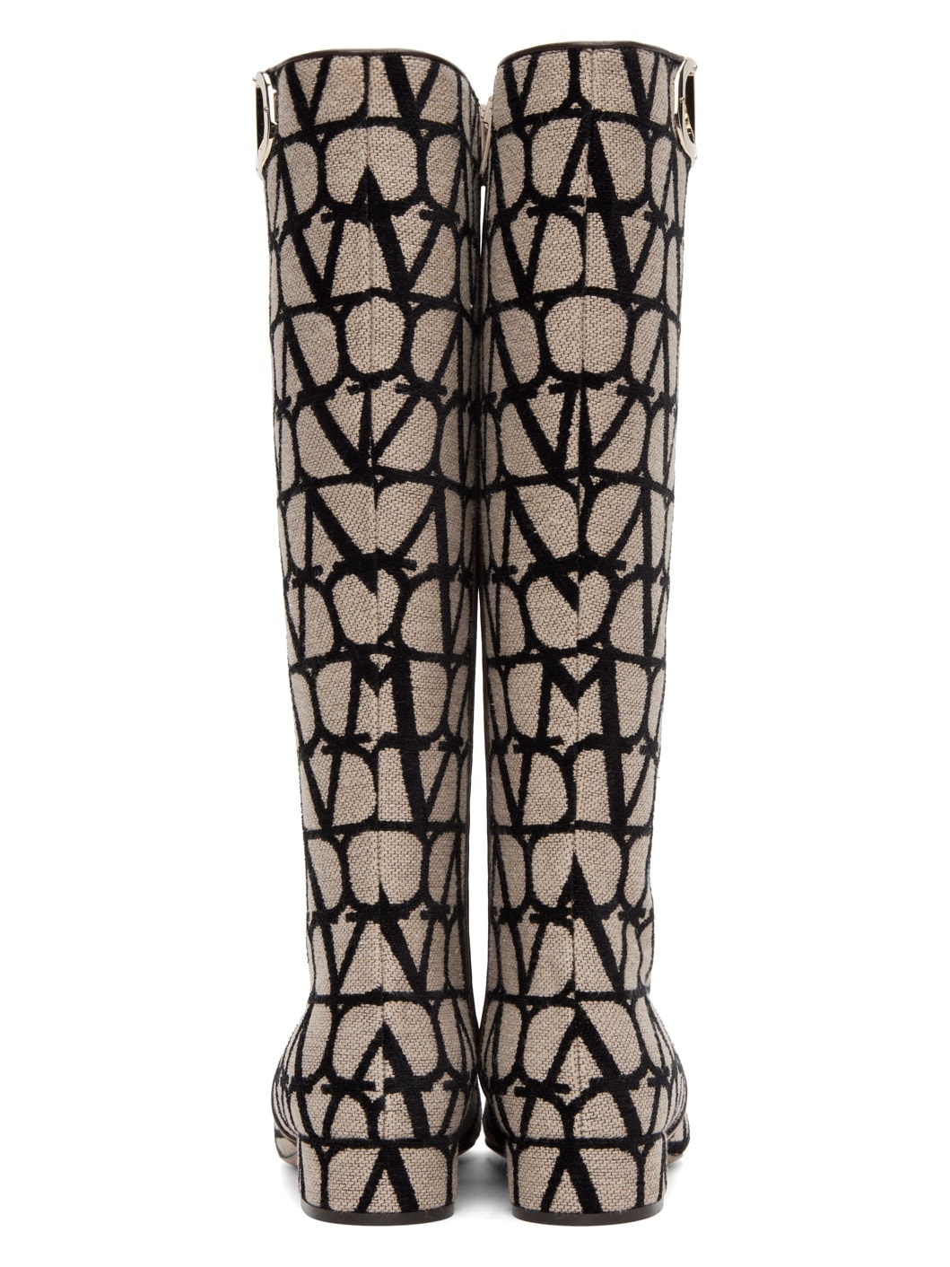 30mm Vlogo Jacquard Tall Boots