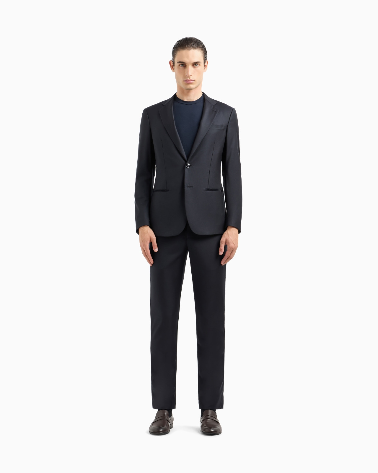 Soho Line single-breasted suit in wool and cashmere - 4