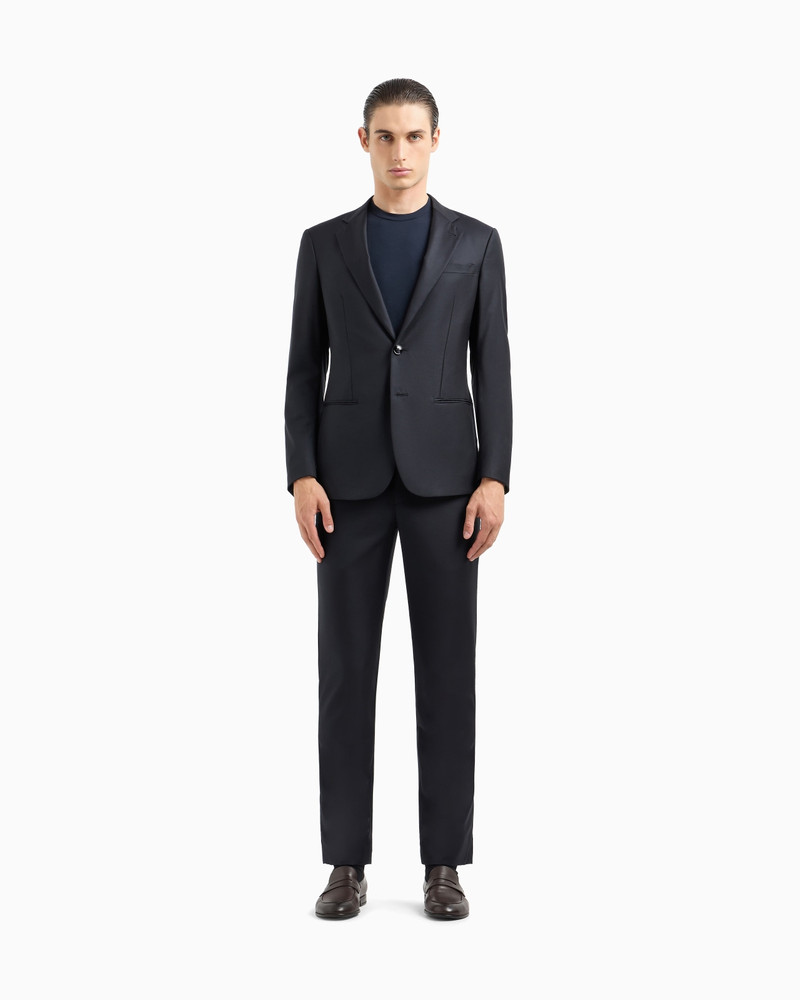 GIORGIO ARMANI Soho Line single-breasted suit in wool and cashmere outlook
