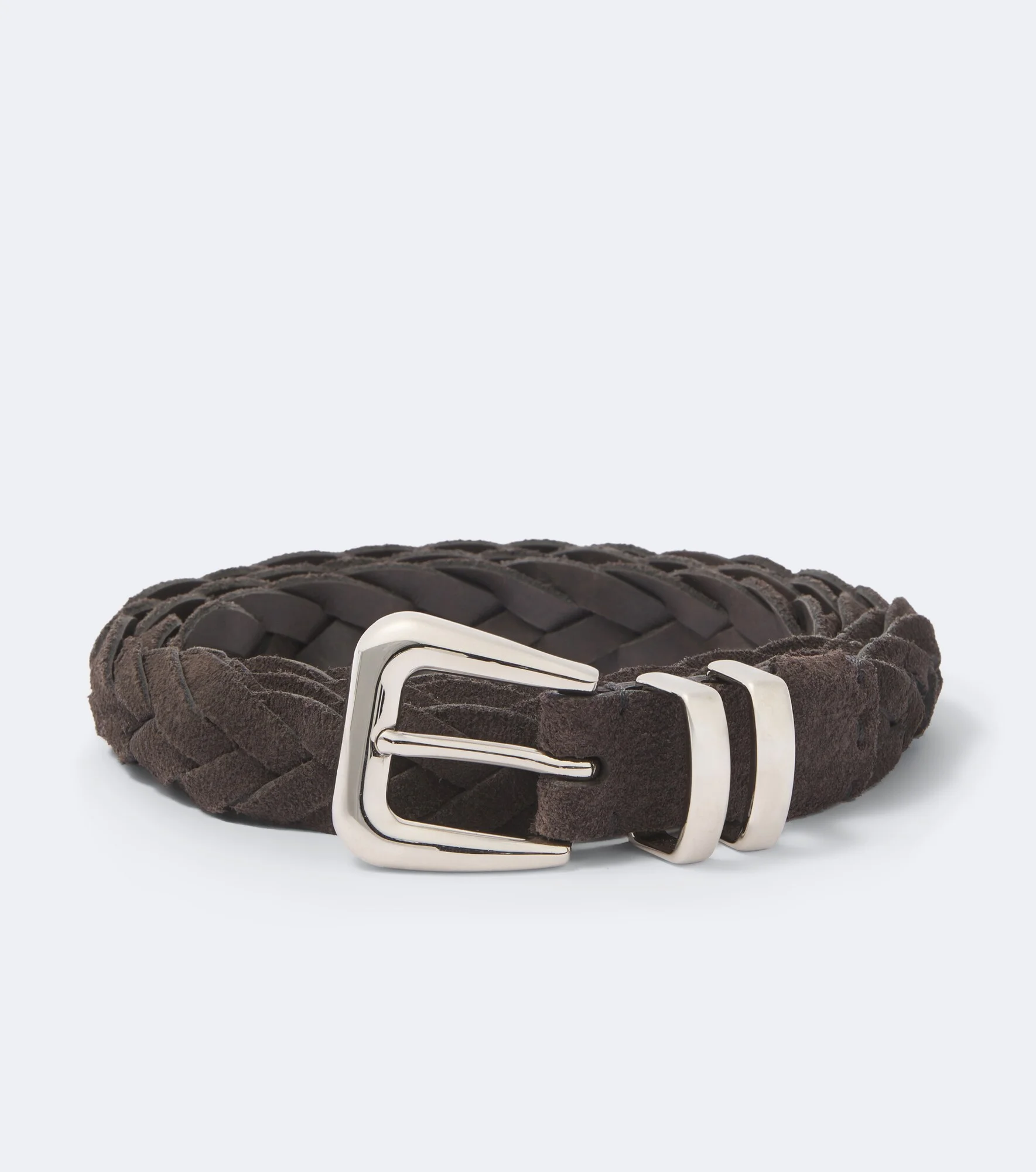 Braided suede belt - 1