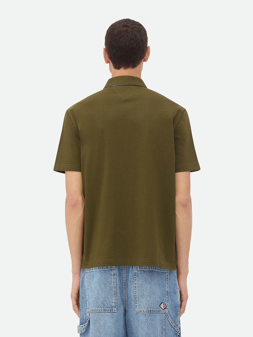 Bottega Veneta Men Pima Cotton Jersey Polo - 2