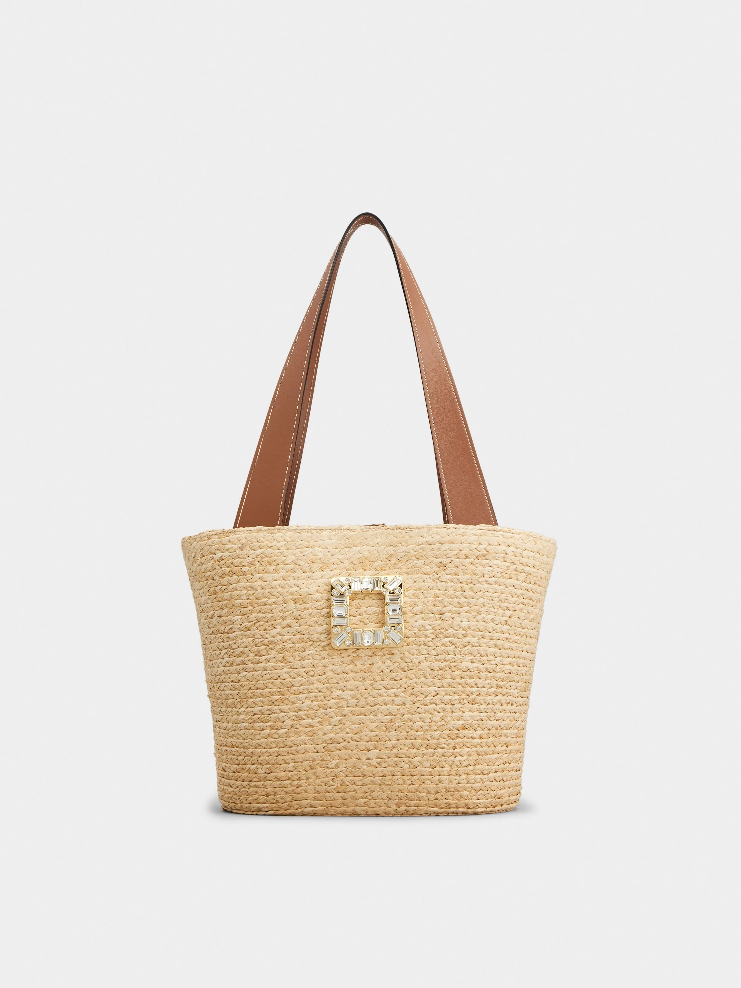 Small Shopping Bag in raffia - 1