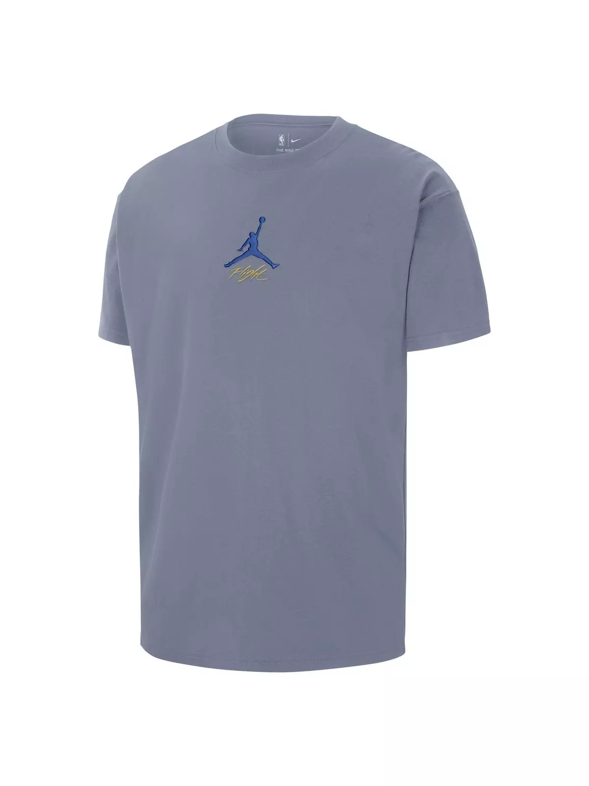 Men's NBA Golden State Warriors Courtside Statement Short Sleeve T-Shirt -Ashen Slate - 1