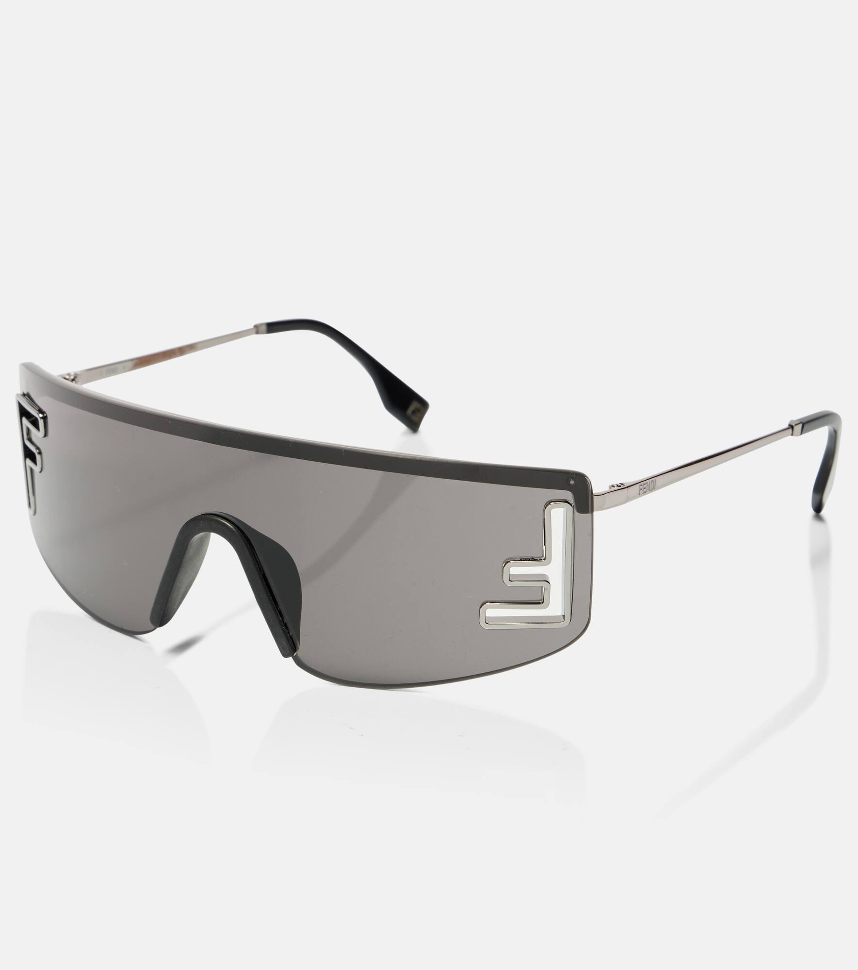 Fendi Sport logo flat-top sunglasses - 4