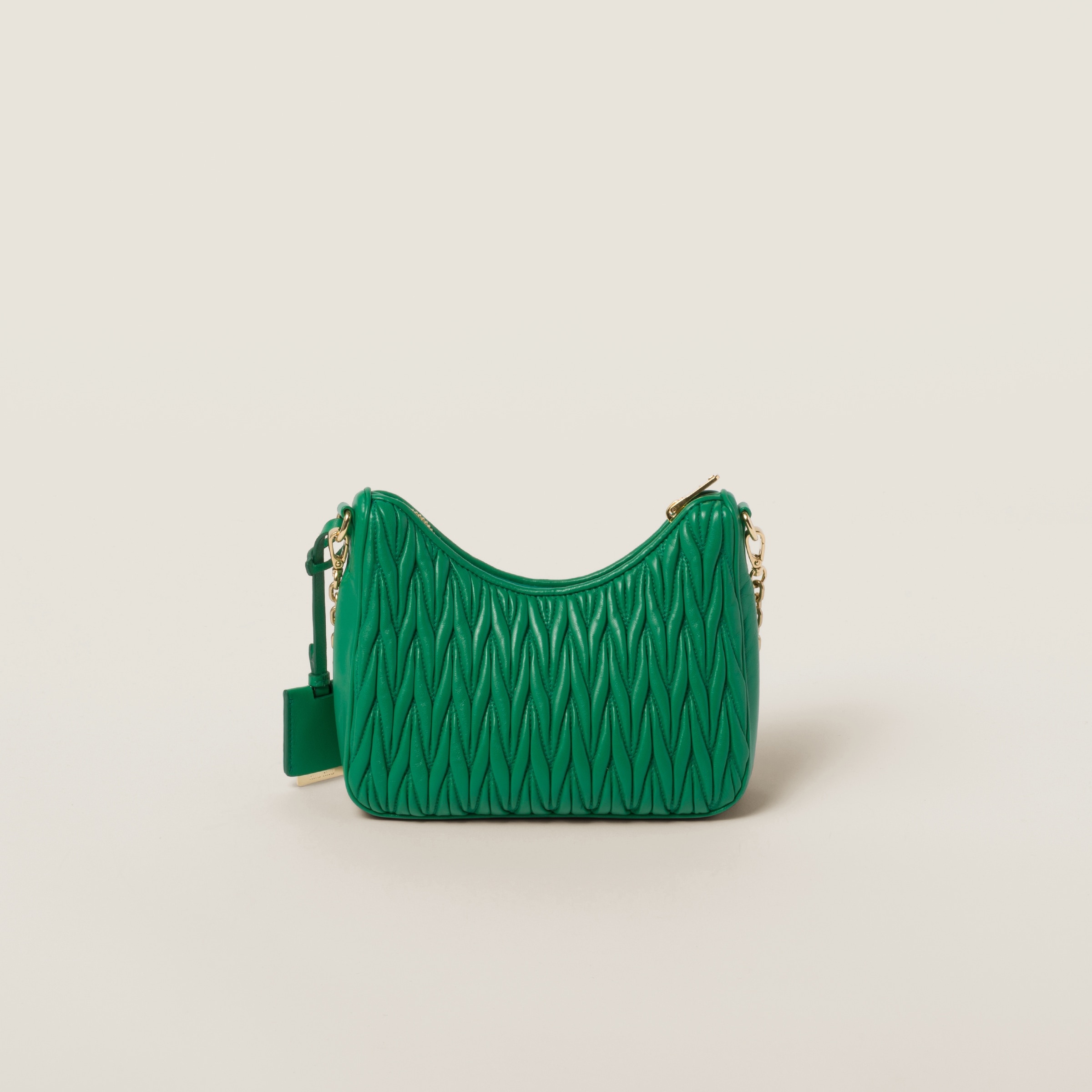 Matelassé nappa leather shoulder bag - 4