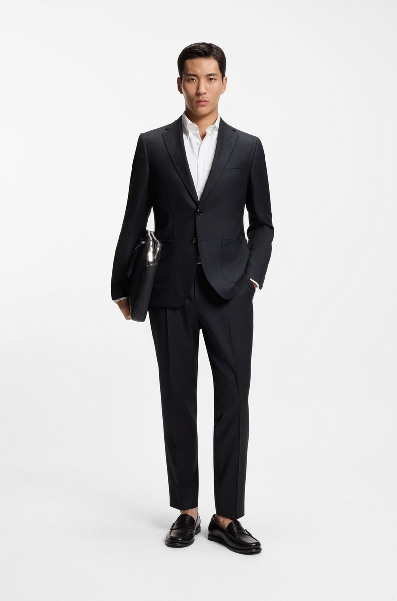 BOSS PATTERNED REGULAR-FIT JACKET IN VIRGIN WOOL outlook