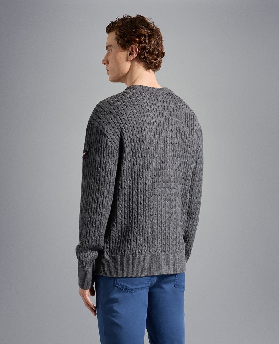 Bretagne wool cable-knit - 4