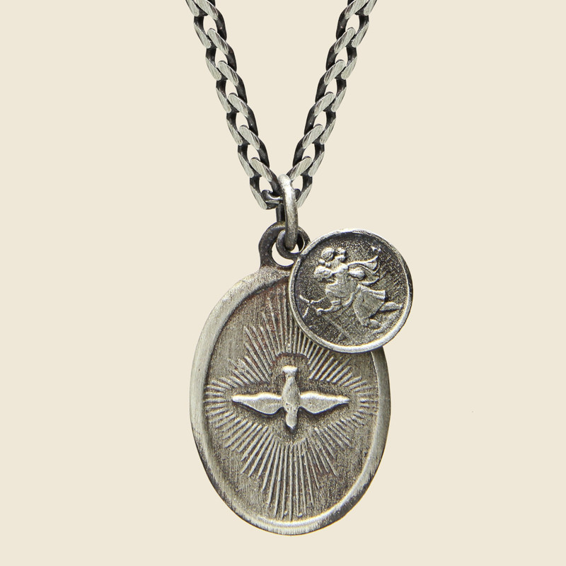 Miansai Dove Pendant Necklace - Polished Silver outlook