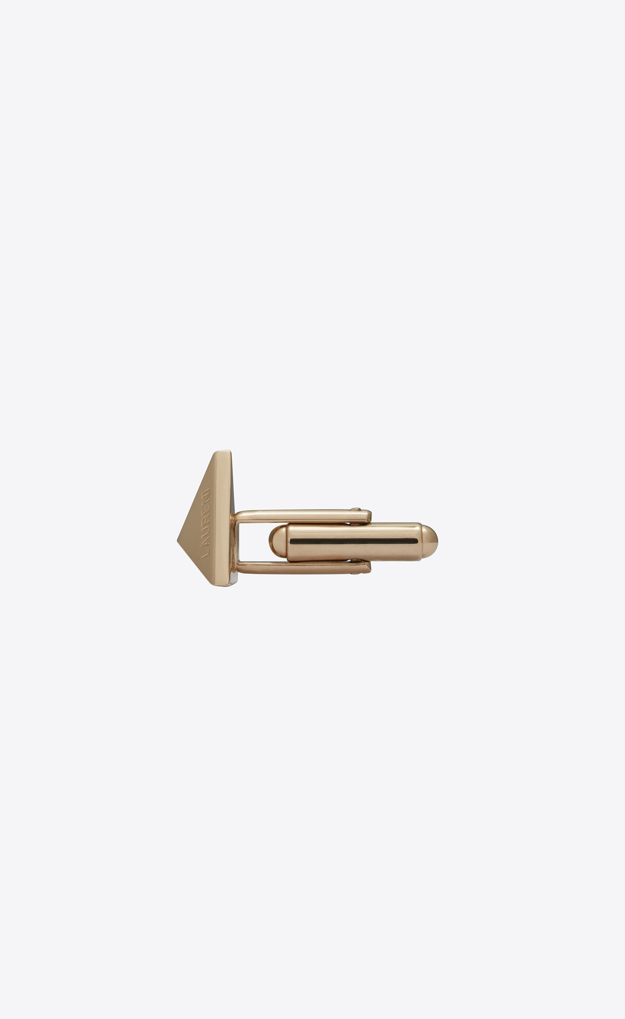 pyramid cufflinks in metal and enamel - 2