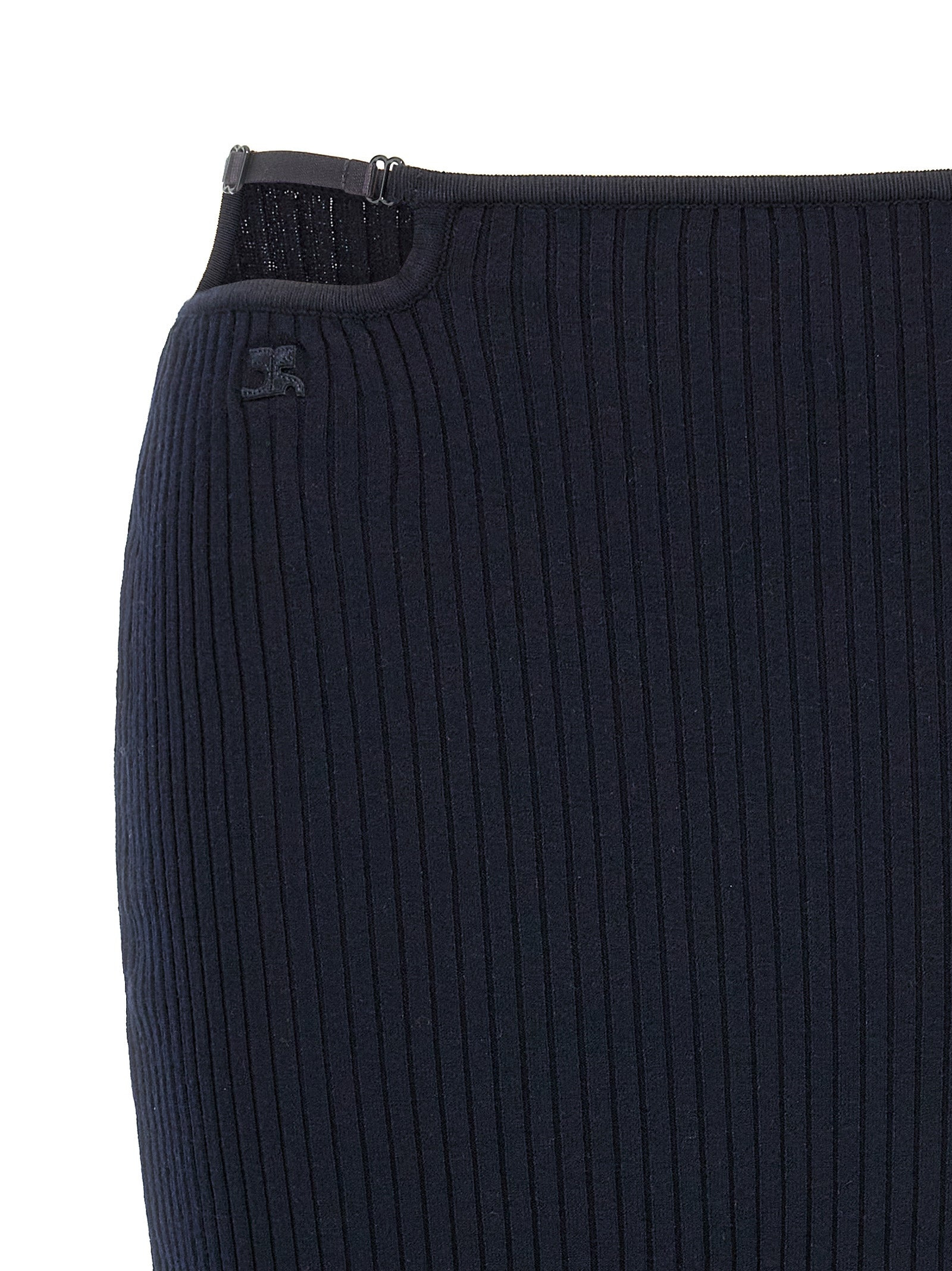 Courreges Women 'Loop Rib Knit' Skirt - 4