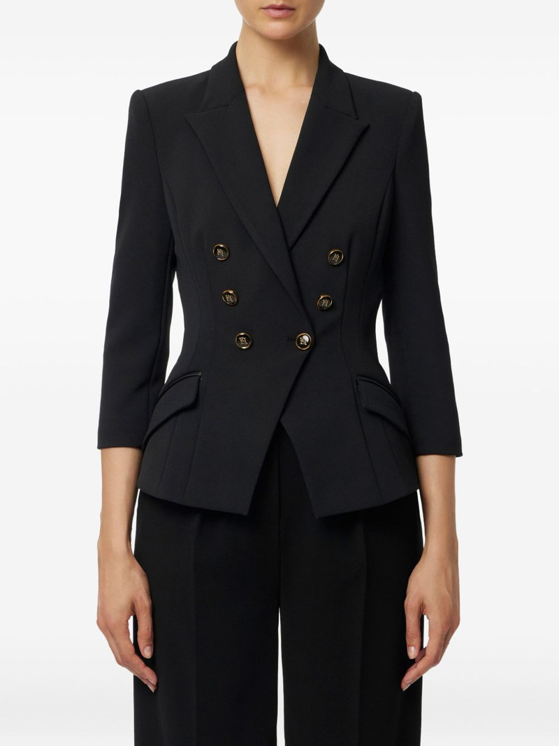 ELISABETTA FRANCHI double-breasted gold-button jacket outlook