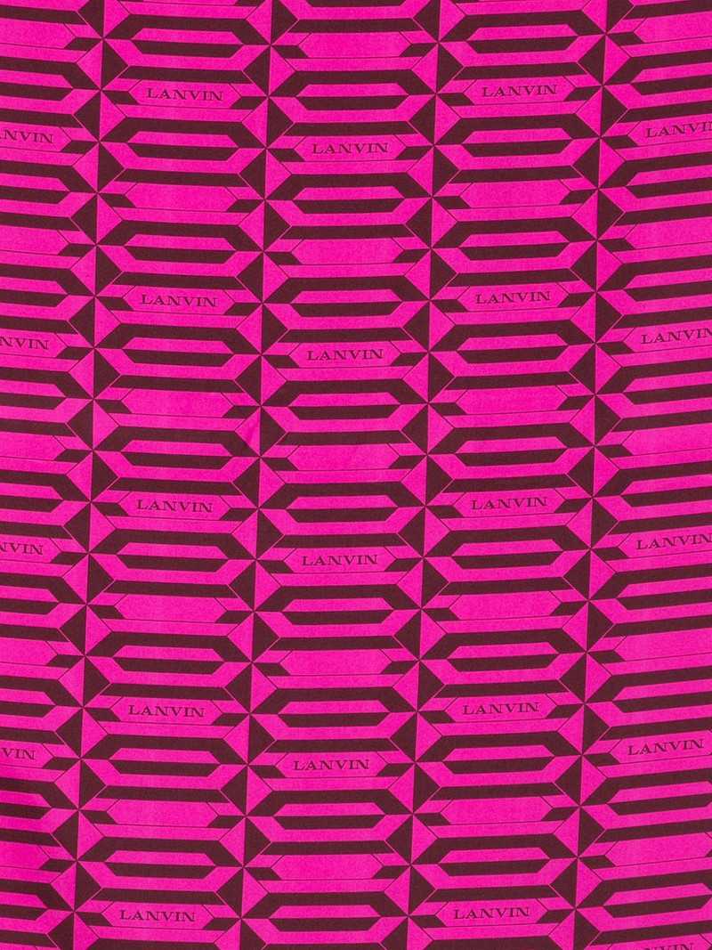 geometric-pattern silk scarf 3