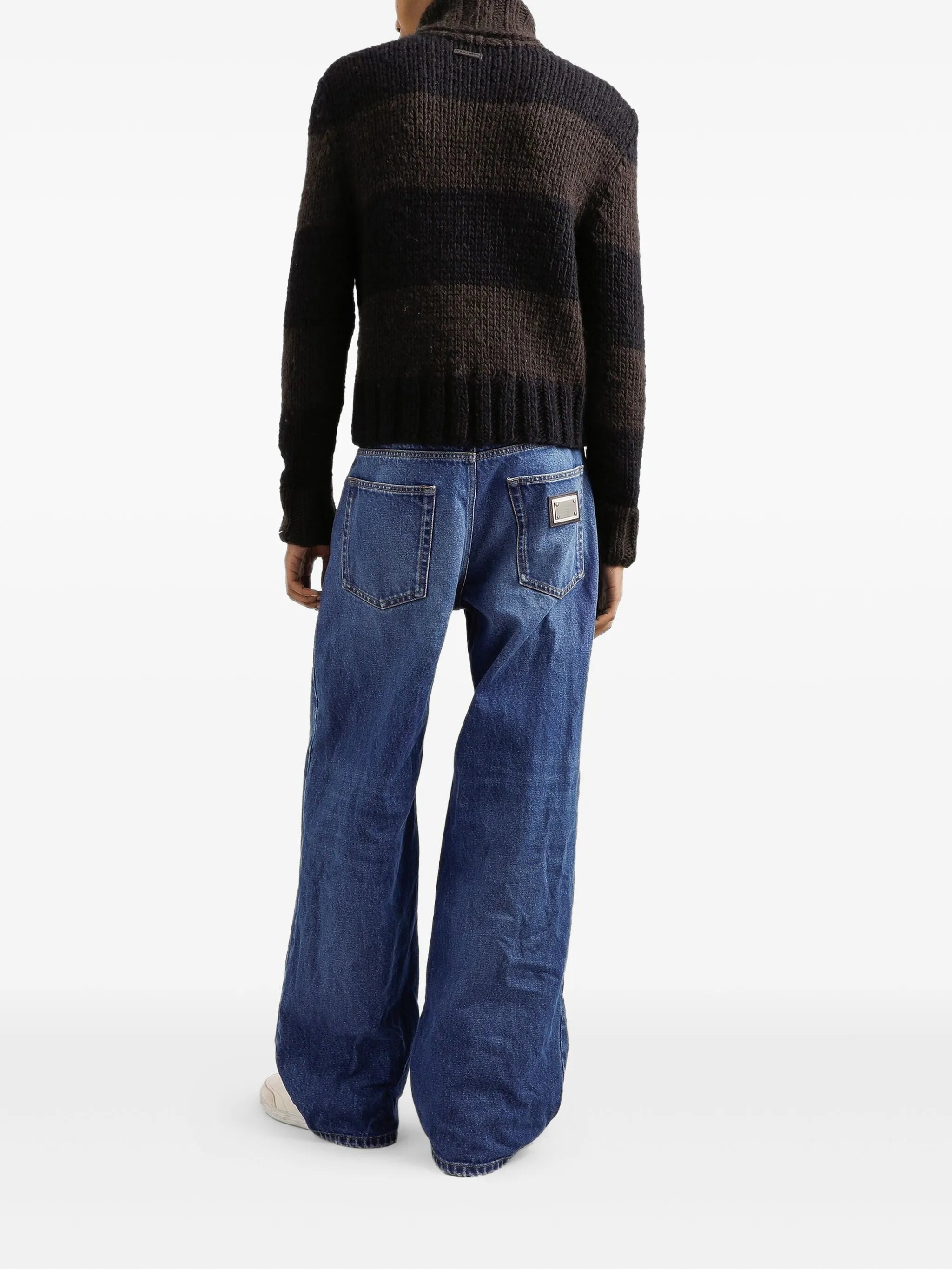 Dolce & Gabbana Logo-plaque Cotton Jeans - 4