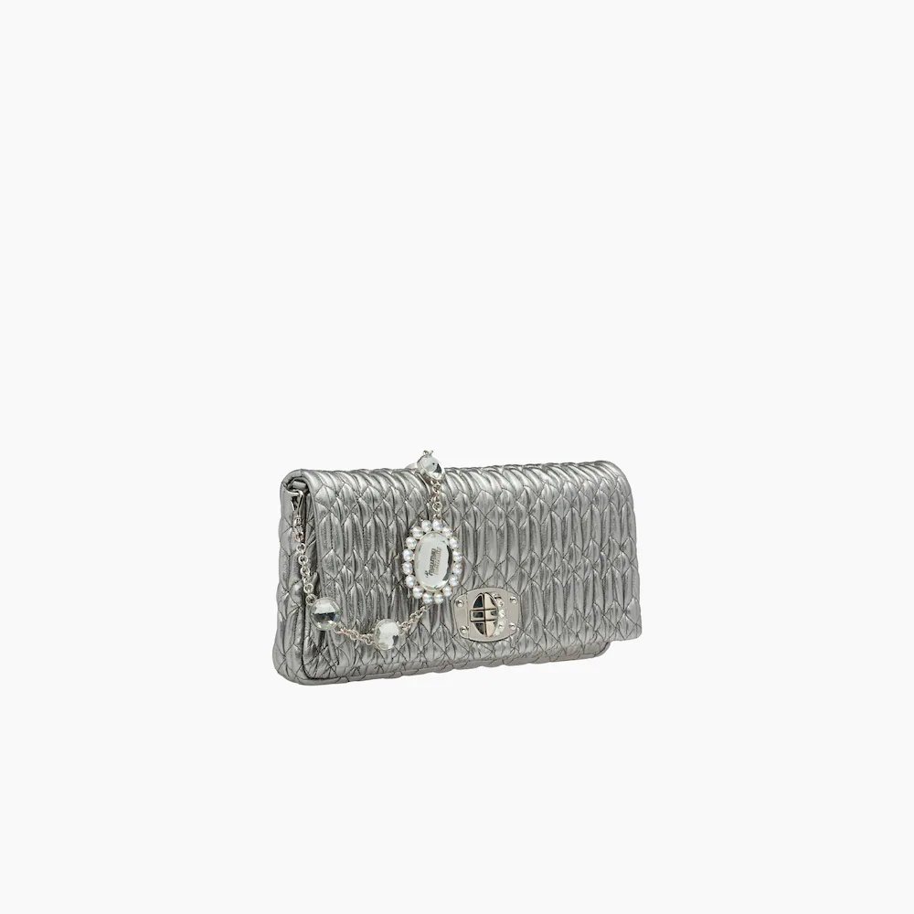 Miu Miu Iconic Crystal Cloqué Nappa leather bag - 2