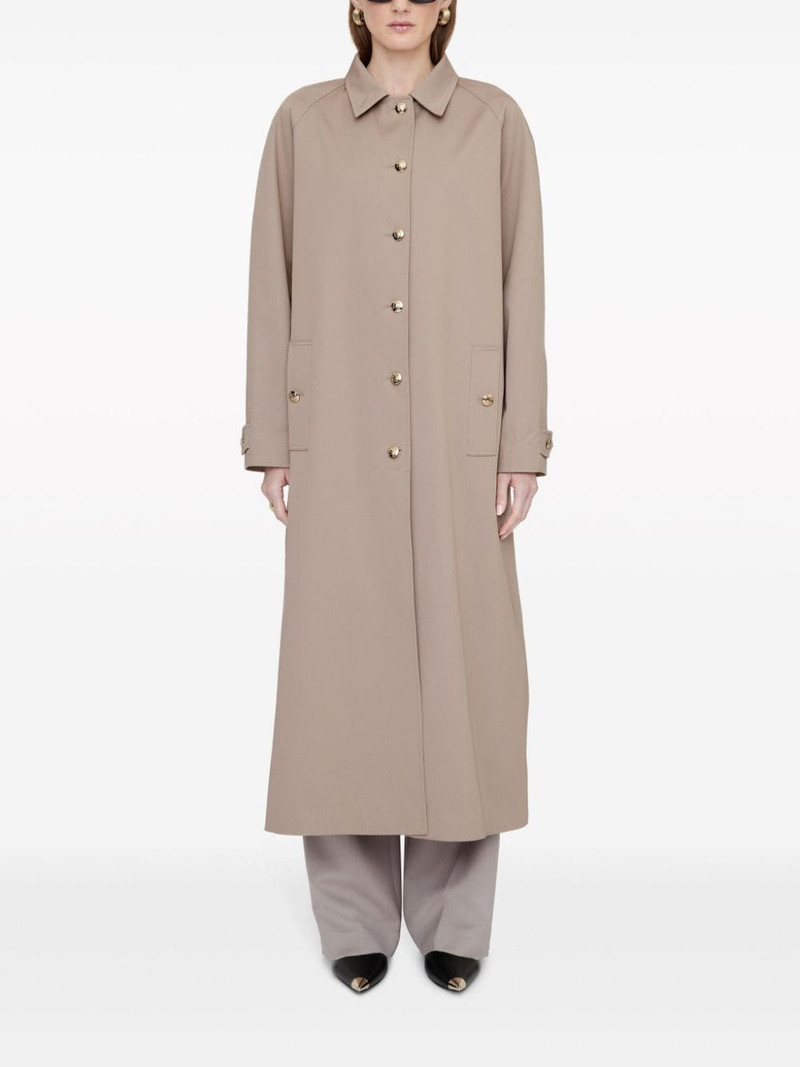 ANINE BING Randy classic-collar trench coat outlook