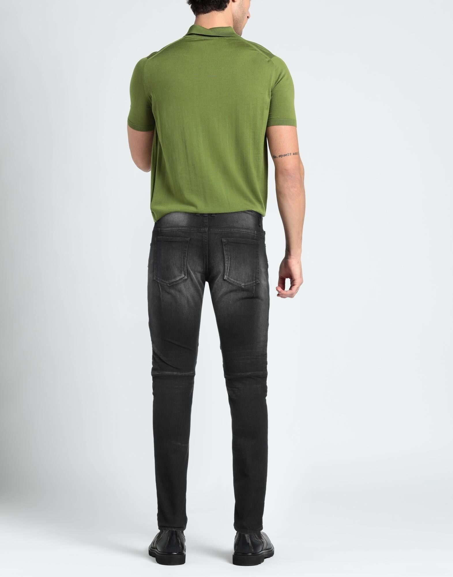 Black Men's Denim Pants - 3