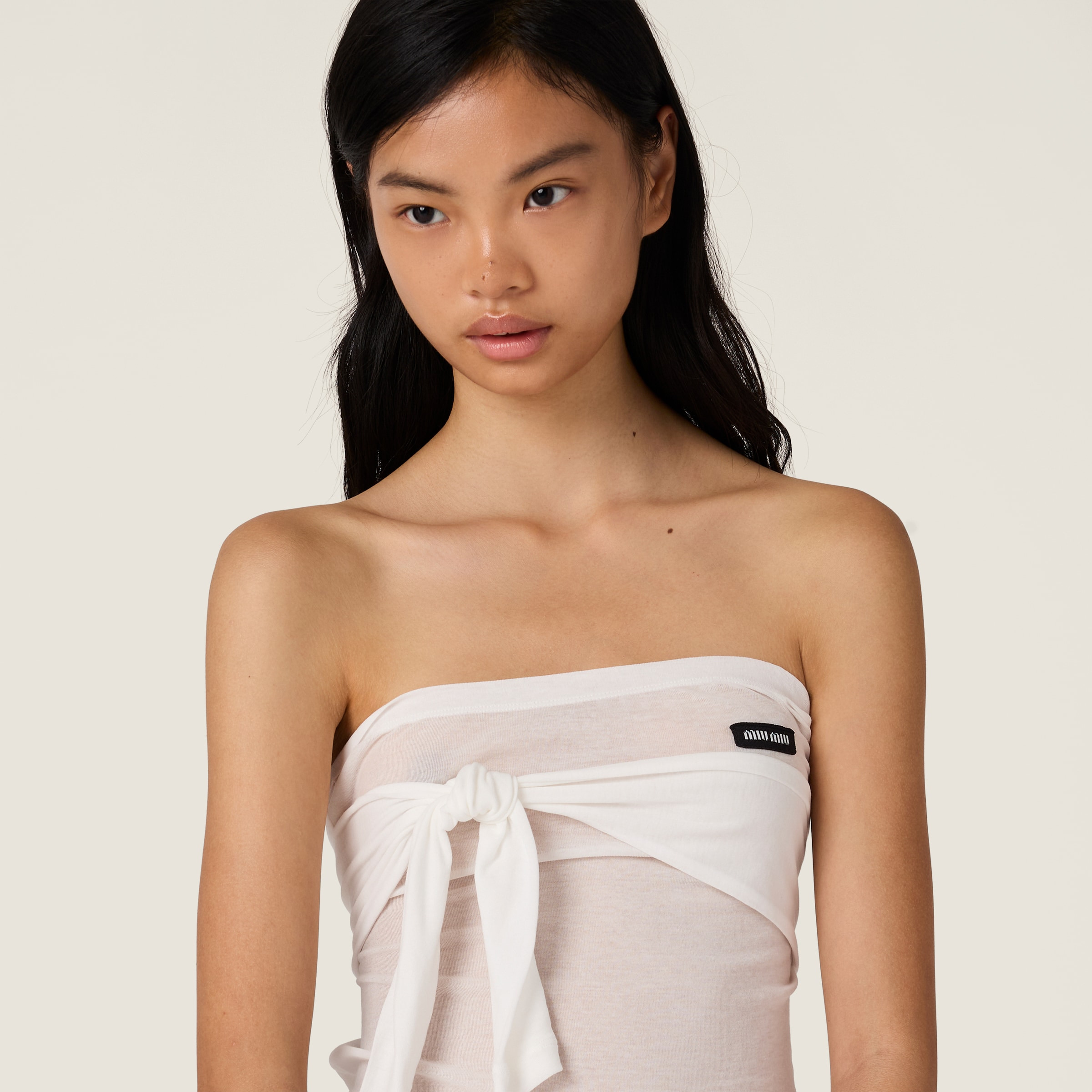 Ribbed jersey top - 5