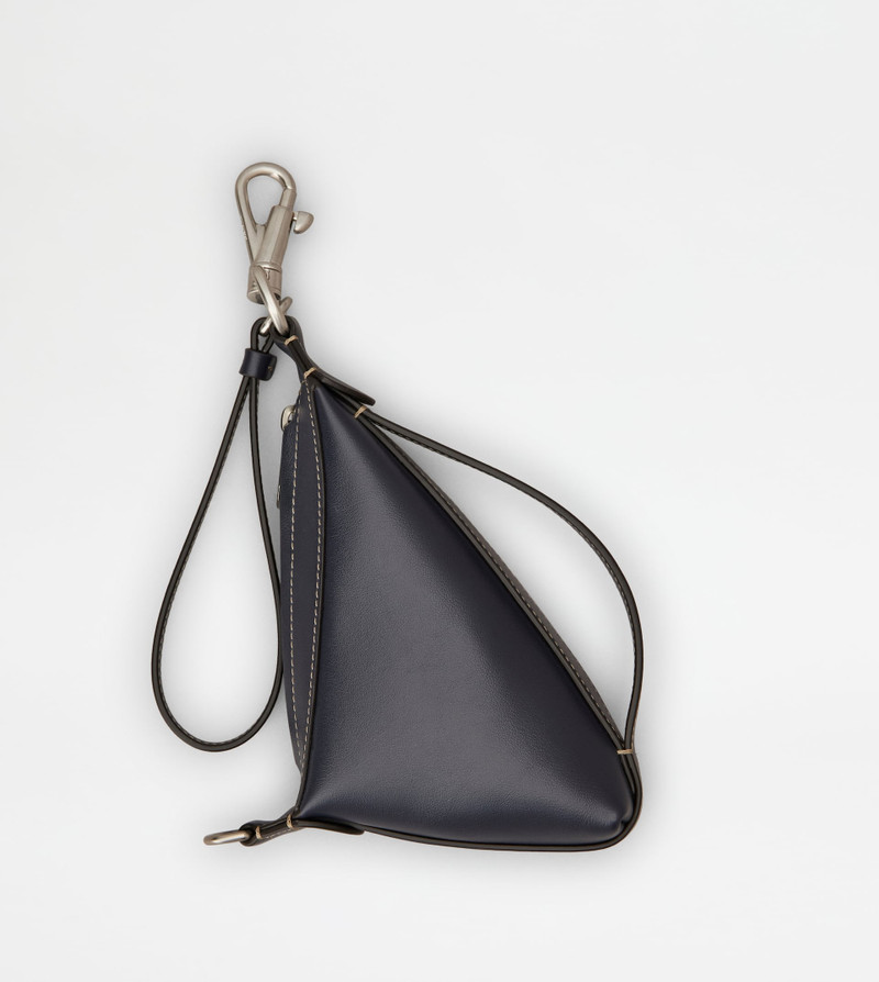 COIN PURSE IN LEATHER - BLUE 3