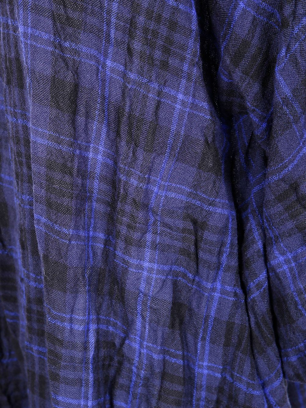 tartan-check wool dress - 3