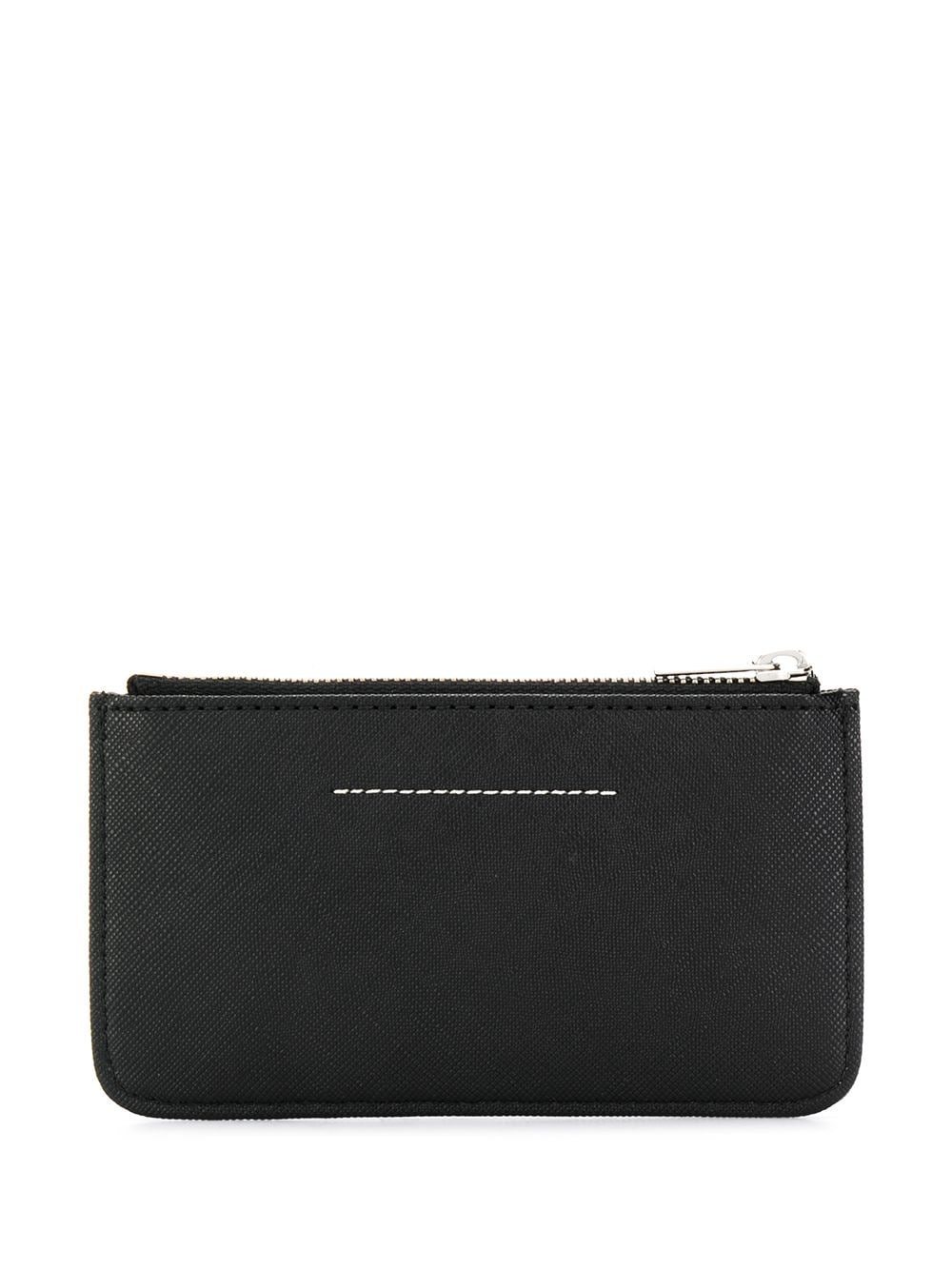 logo patch zip purse - 2